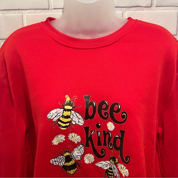 BEE KIND women red sweater/size XL - Picture 2 of 6